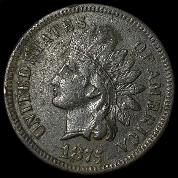 1875 Indian Head Cent CLOSELY UNCIRCULATED