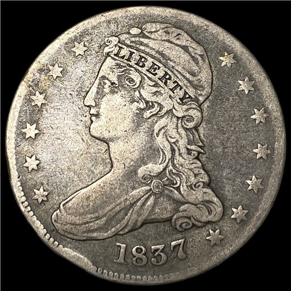 1837 Capped Bust Half Dollar LIGHTLY  CIRCULATED