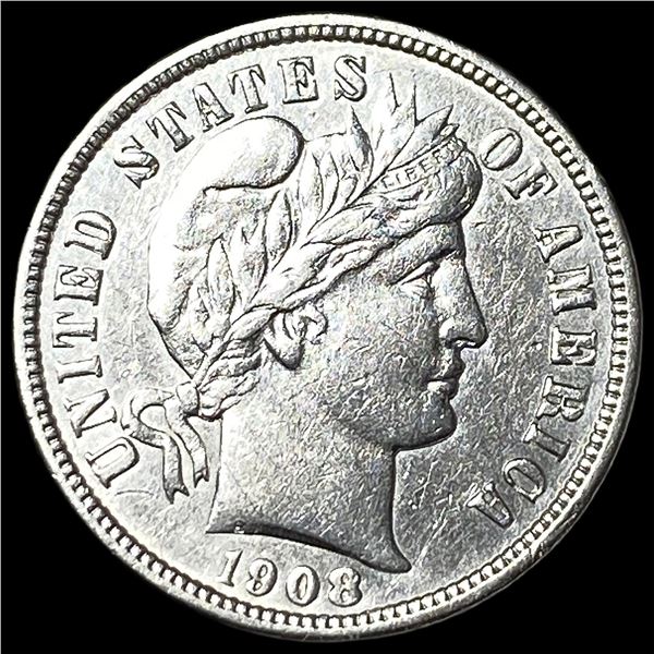 1908-D Silver Barber Dime UNCIRCULATED