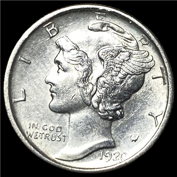 1920-D Silver Mercury Dime GEM BU