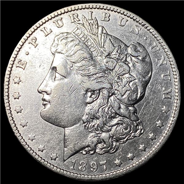 1897-O Morgan Silver Dollar ABOUT  UNCIRCULATED