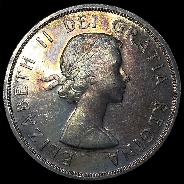 1958 Canada Silver Dollar British Columbia  UNCIRCULATED