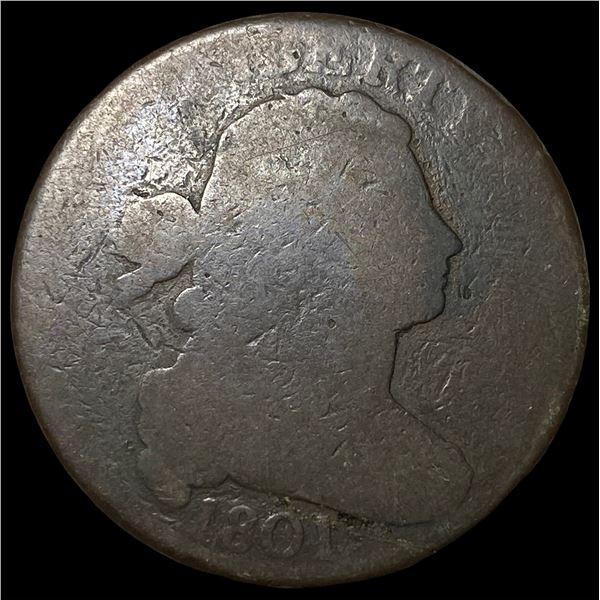 1801 Draped Bust Large Cent NICELY CIRCULATED
