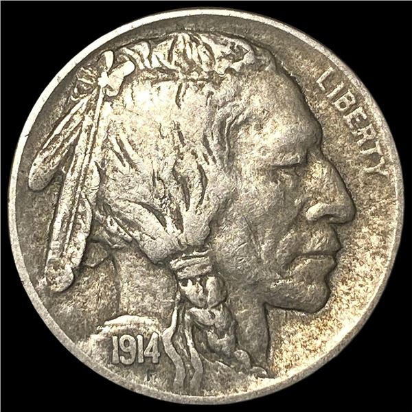 1914-D Buffalo Nickel NEARLY UNCIRCULATED