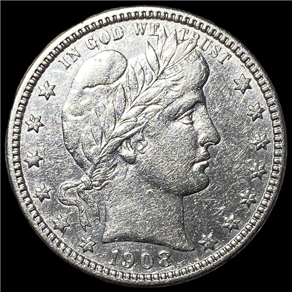 1908-O Silver Barber Quarter CLOSELY  UNCIRCULATED