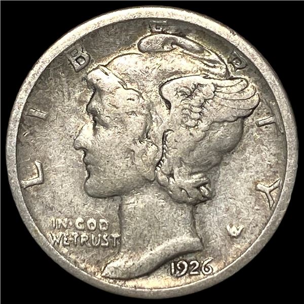 1926-S Silver Mercury Dime NEARLY  UNCIRCULATED