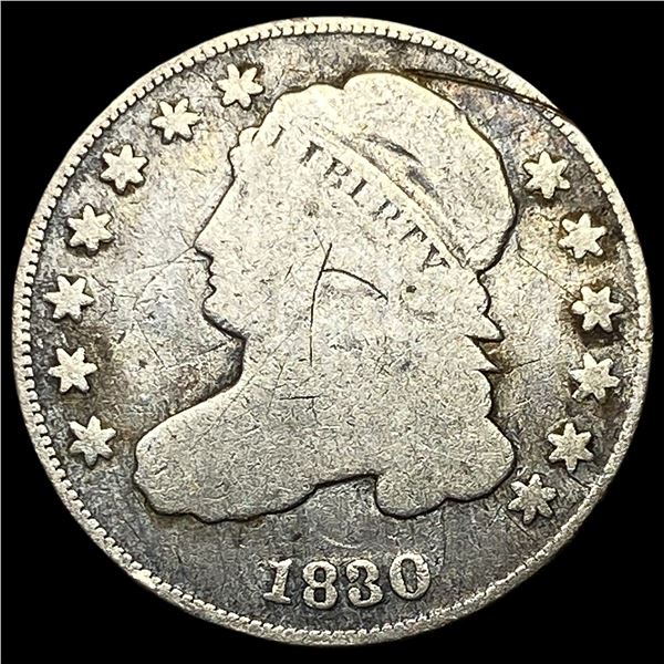 1830 Capped Bust Dime NICELY CIRCULATED