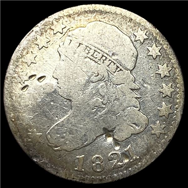 1821 Silver Capped Bust Dime NICELY  CIRCULATED