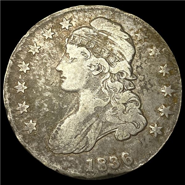 1836 Capped Bust Half Dollar NICELY  CIRCULATED