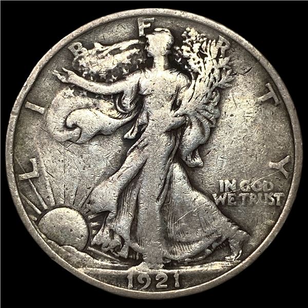 1921 Silver Walking Liberty Half Dollar  LIGHTLY CIRCULATED