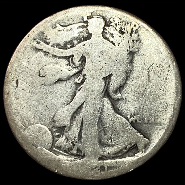 1921-D Silver Walking Liberty Half Dollar  NICELY CIRCULATED