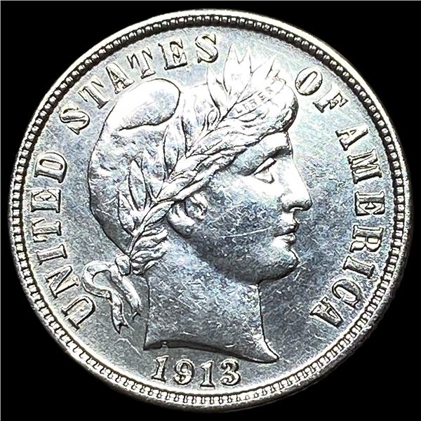1913-S Silver Barber Dime CHOICE BU