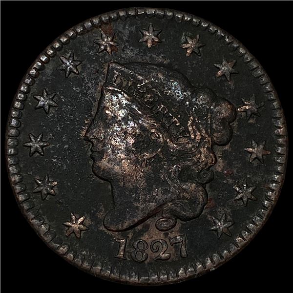 1827 Coronet Head Large Cent LIGHTLY  CIRCULATED