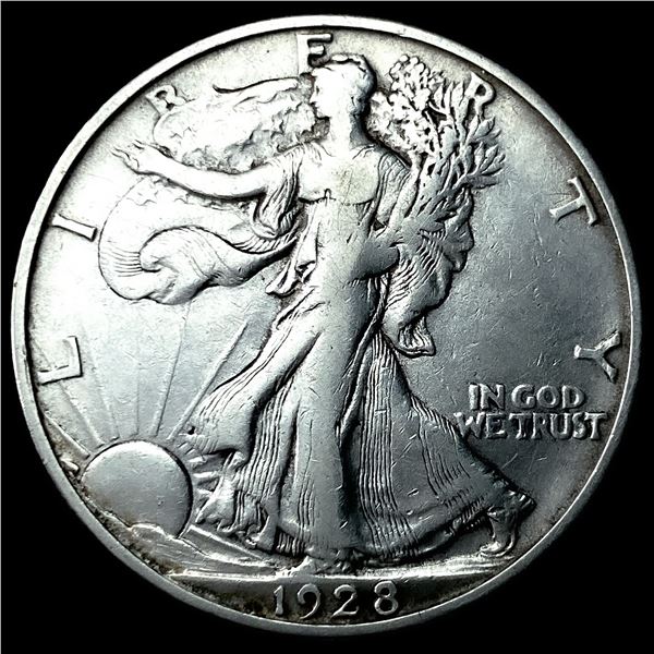 1928-S Silver Walking Liberty Half Dollar   NEARLY UNCIRCULATED