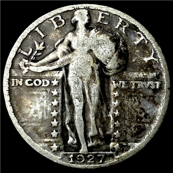1927-S Silver Standing Liberty Quarter   LIGHTLY CIRCULATED