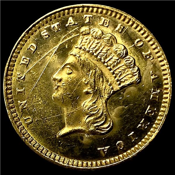 1874 Gold $1 Indian Head Type 3 HIGH GRADE