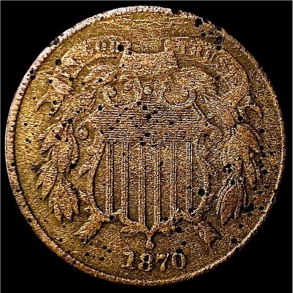 1870 Two-Cent Piece LIGHTLY CIRCULATED