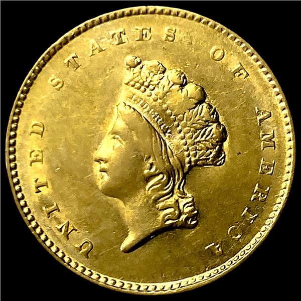 1855 Gold $1 Indian Head Type 2 CLOSELY   UNCIRCULATED