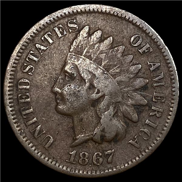 1867 Indian Head Cent NEARLY UNCIRCULATED