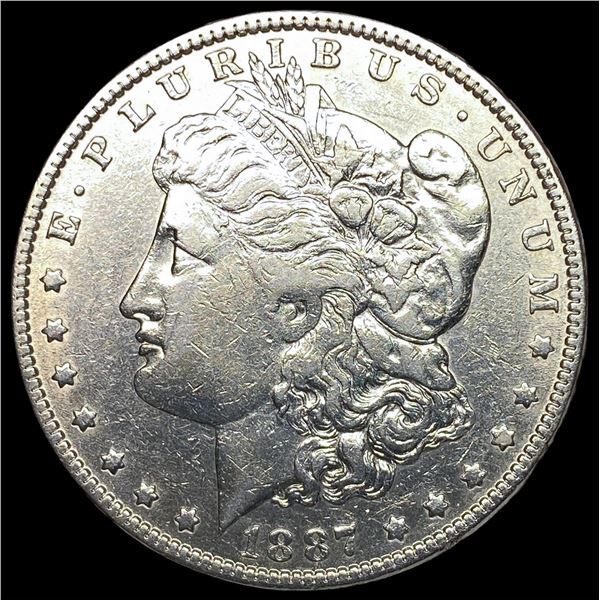 1887 Morgan Silver Dollar NEARLY UNCIRCULATED