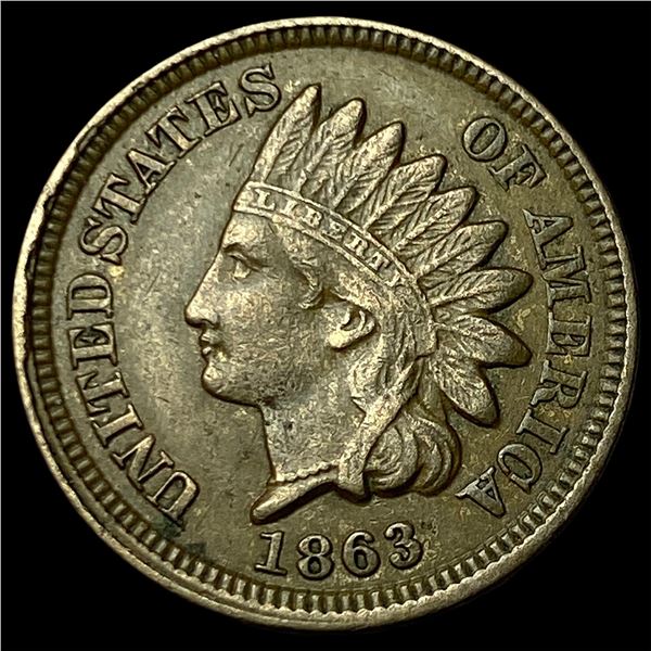 1863 Indian Head Cent CLOSELY UNCIRCULATED