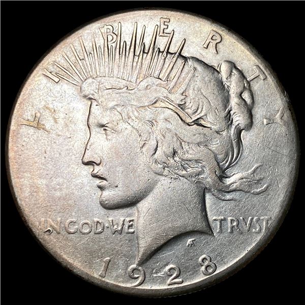 1928 Silver Peace Dollar LIGHTLY CIRCULATED