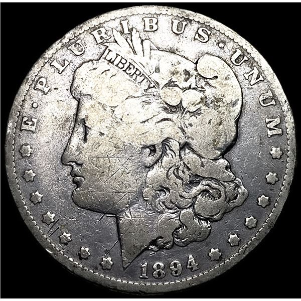 1894-O Silver Morgan Dollar LIGHTLY   CIRCULATED