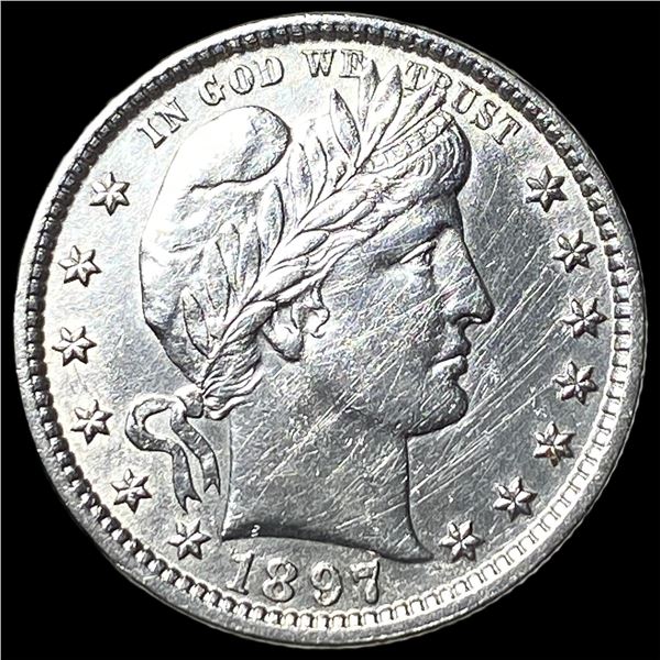 1897 Silver Barber Quarter UNCIRCULATED