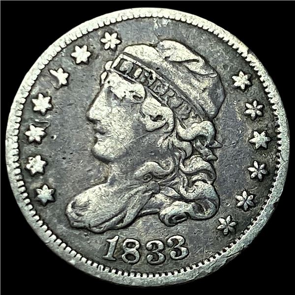 1833 Capped Bust Half Dime LIGHTLY CIRCULATED