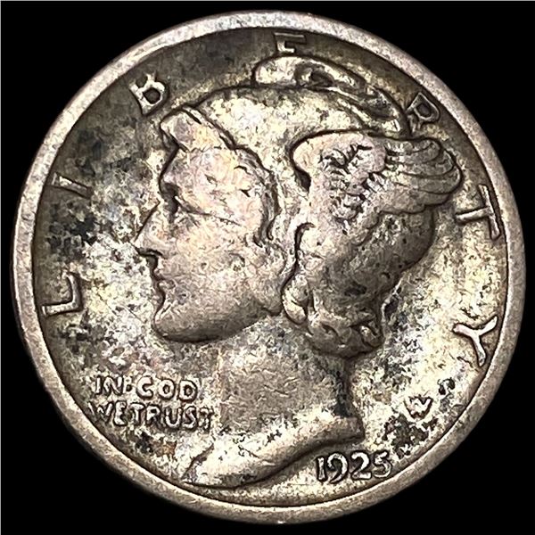 1925-S Silver Mercury Dime NEARLY  UNCIRCULATED