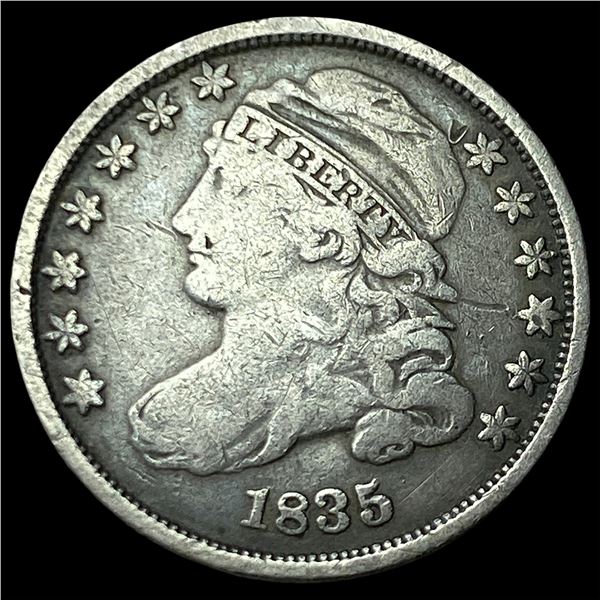 1835 Silver Capped Bust Dime LIGHTLY  CIRCULATED