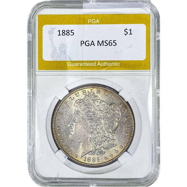 1885 Morgan Silver Dollar PGA MS65