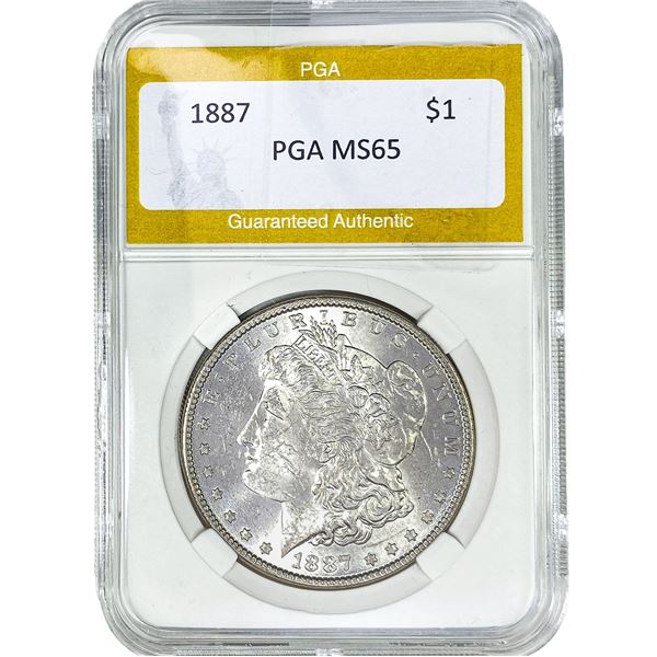 1887 Morgan Silver Dollar PGA MS65