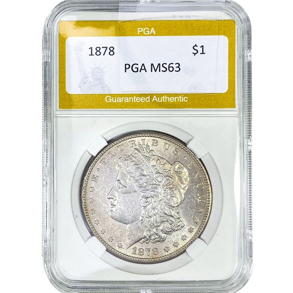 1878 Morgan Silver Dollar PGA MS63
