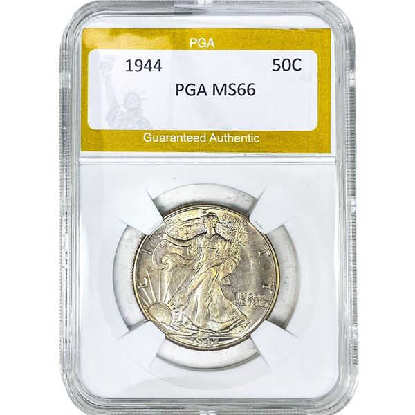 1944 Walking Liberty Half Dollar PGA MS66