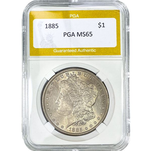 1885 Morgan Silver Dollar PGA MS65