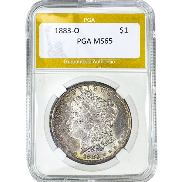 1883-O Morgan Silver Dollar PGA MS65