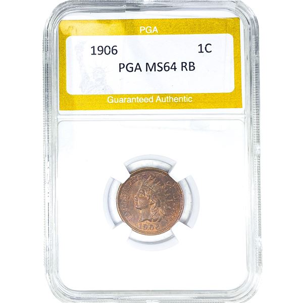 1906 Indian Head Cent PGA MS64 RB