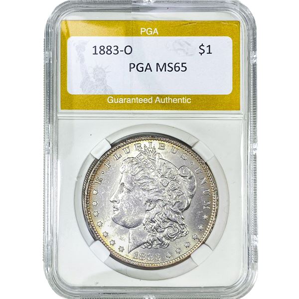 1883-O Morgan Silver Dollar PGA MS65