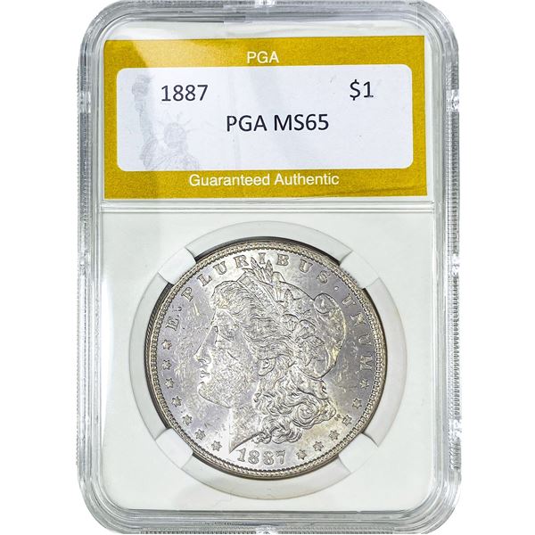 1887 Morgan Silver Dollar PGA MS65