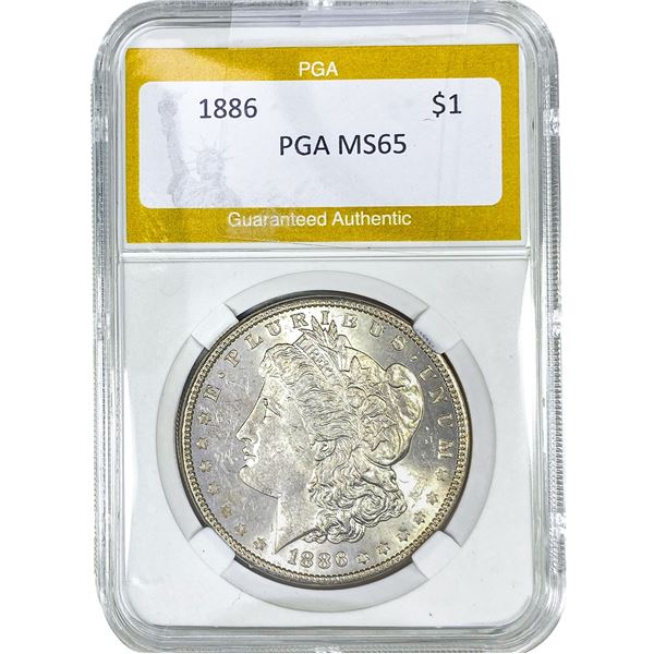 1886 Morgan Silver Dollar PGA MS65