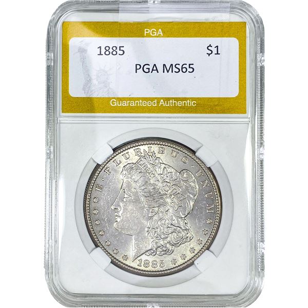 1885 Morgan Silver Dollar PGA MS65