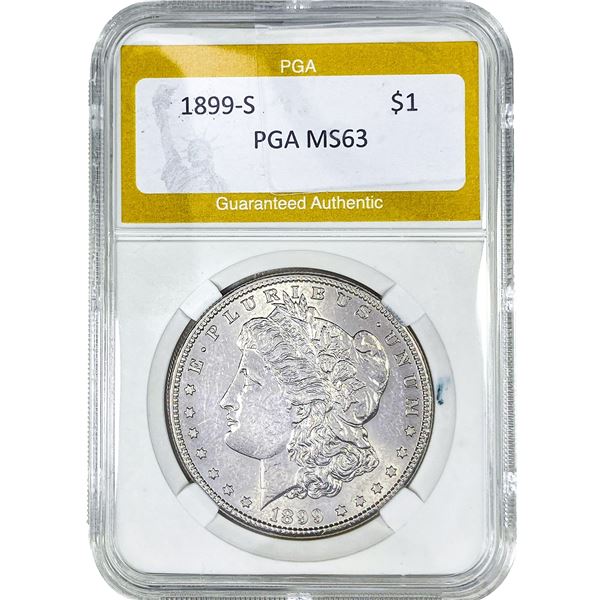 1883-S Morgan Silver Dollar PGA MS63