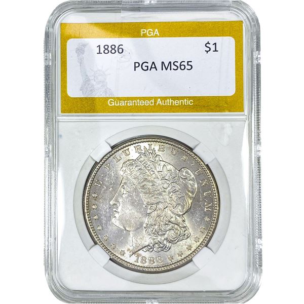 1886 Morgan Silver Dollar PGA MS65