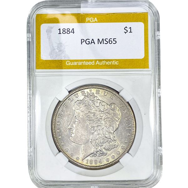 1884 Morgan Silver Dollar PGA MS65