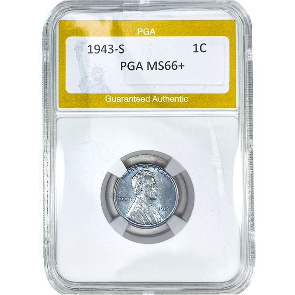 1943-S Wheat Cent PGA MS66+