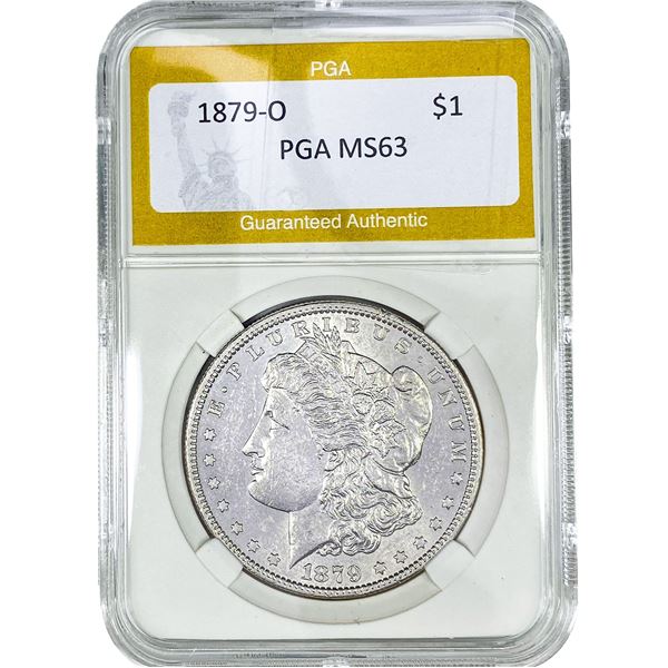 1879-O Morgan Silver Dollar PGA MS63