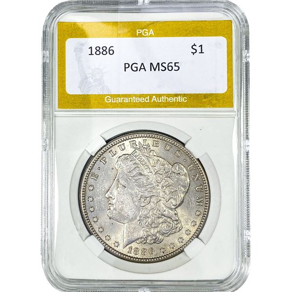 1886 Morgan Silver Dollar PGA MS65
