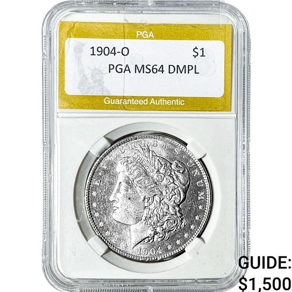 1904-O Morgan Silver Dollar PGA MS64 DMPL