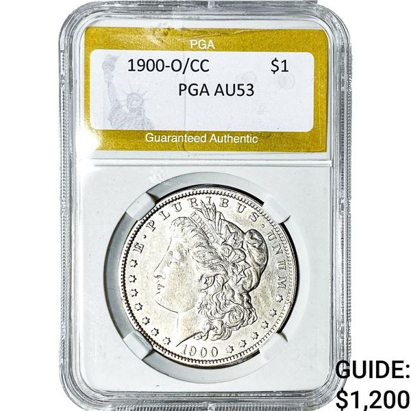 1900-O/CC Morgan Silver Dollar PGA AU53